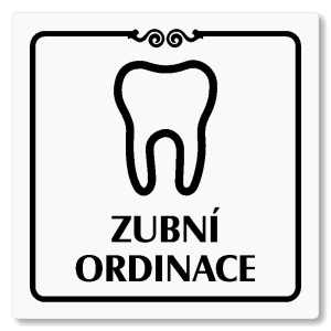 Zubní ordinace, 118x118mm, bílá, Texas
